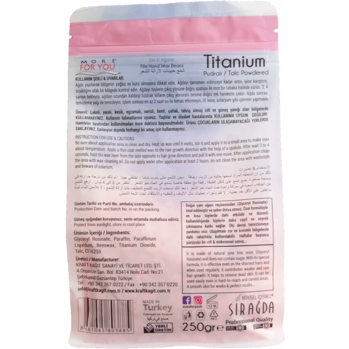 More For You Boncuk Ağda Titanyum (Pembe) 250 gr