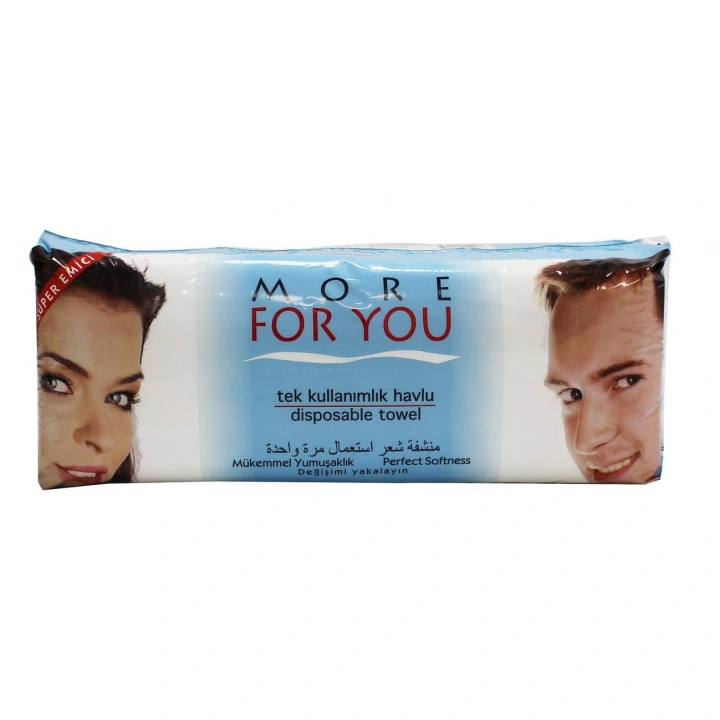More For You tek kullanımlık havlu (Tekli Paket )Havlu 50li