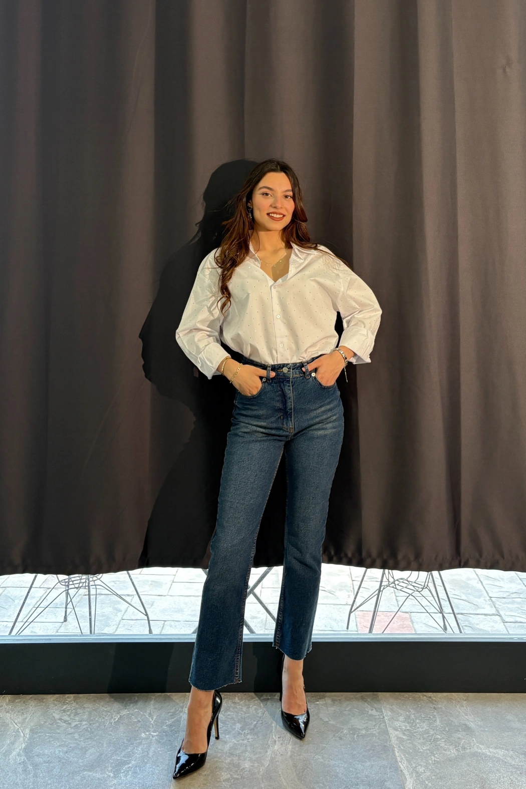 Boy Fit Kesik Paça Jean