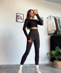 Yüksek Bel Oysho Siyah Tayt