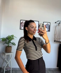 Orijinal Marka Polo Yaka Kısa Kol Triko