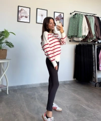 Dokulu Lacoste Triko Kazak