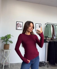 Oysho Parmak Geçmeli Bordo Body