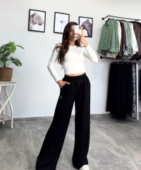 Oysho Siyah Bol Paça Eşofman