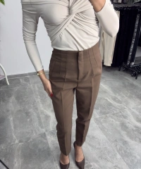 Flatolu Kahverengi Pantolon