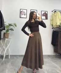 Kahverengi Uzun Etek
