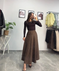 Kahverengi Uzun Etek