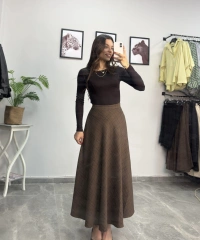 Kahverengi Uzun Etek