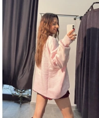 Pembe Yumuşak Dokulu Kazak