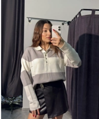 Polo Yaka Yumuşak Dokulu Triko