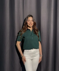 Polo Yaka Yeşil Tişört