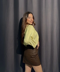 Kahverengi Mumlu Etek