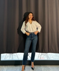 Boy Fit Kesik Paça Jean