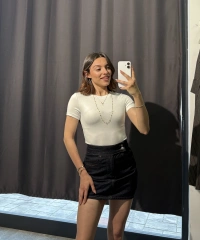 Bisiklet Yaka Basic Beyaz Body