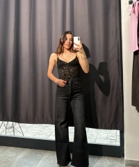 Ekstra Yüksel Bel Premium Jean Siyah