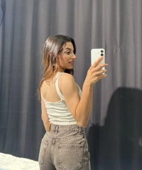 Kalın Askılı Bej Crop