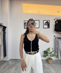 Askılı Triko Yelek