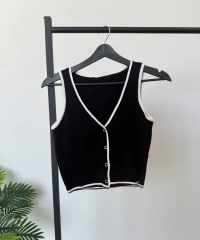 Askılı Triko Yelek