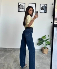 Geniş Paça Kot Pantolon