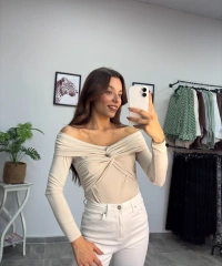 Omuz Dekolte Taş Body