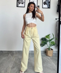 Sarı Palazzo Pantolon