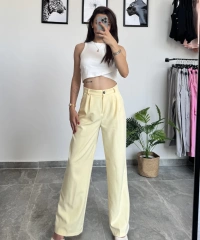 Sarı Palazzo Pantolon