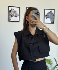 Siyah Yelek Etek Takım