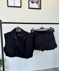 Siyah Yelek Etek Takım