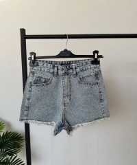 Taşlı Kot Şort