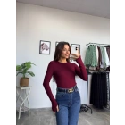 Oysho Parmak Geçmeli Bordo Body