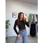 Siyah Fitilli Uzun Kol Body