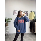 Orijinal Marka Mavi Şardonlu Sweatshirt