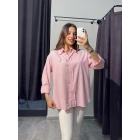 Pembe Çizgili Polo Gömlek