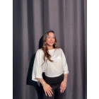 Yarasa Kol Beyaz Tişört