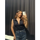 Polo Yaka Fermuarlı Lacivert Body