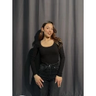 U Yaka Fitilli Siyah Body