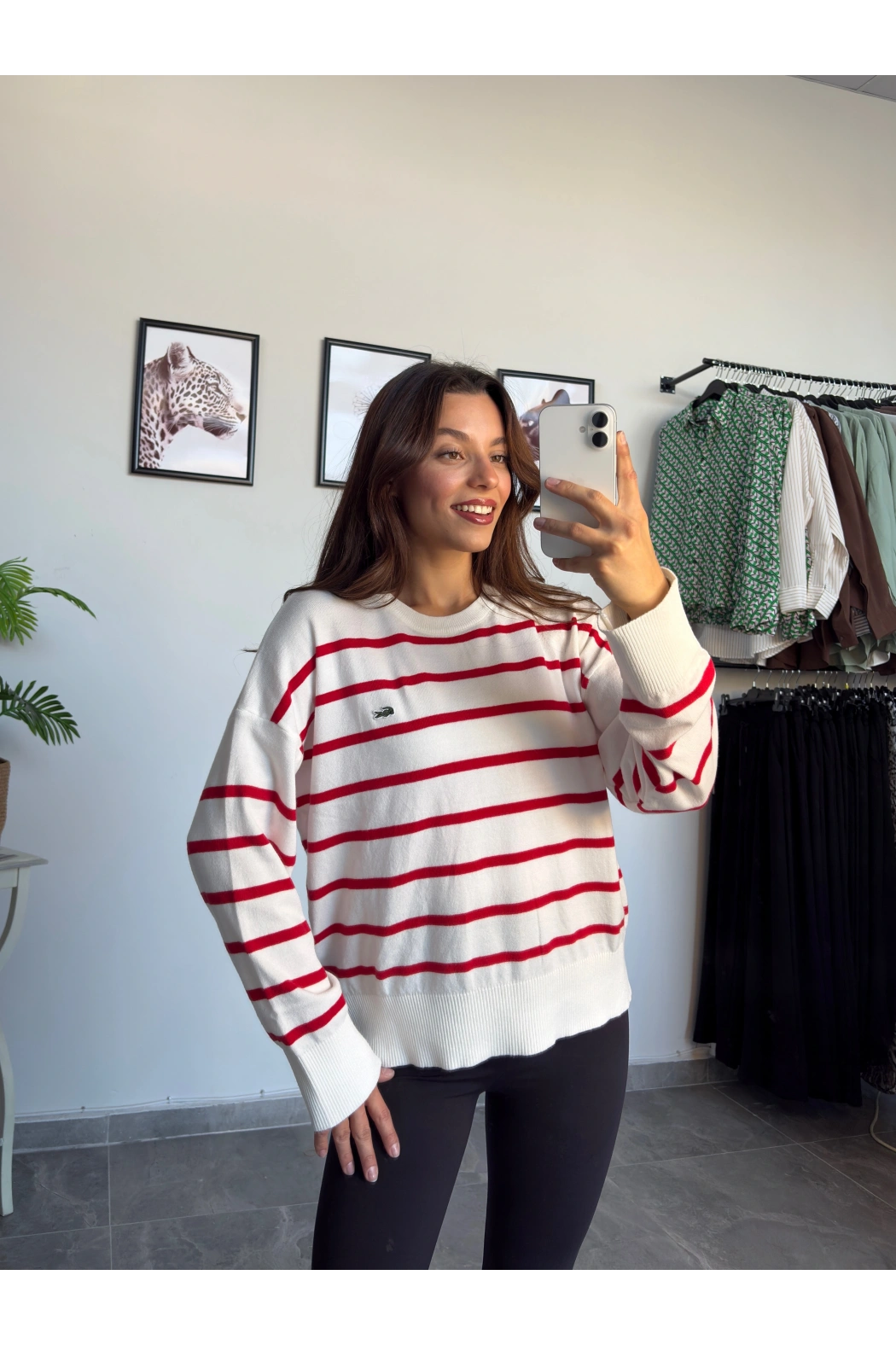 Dokulu Lacoste Triko Kazak