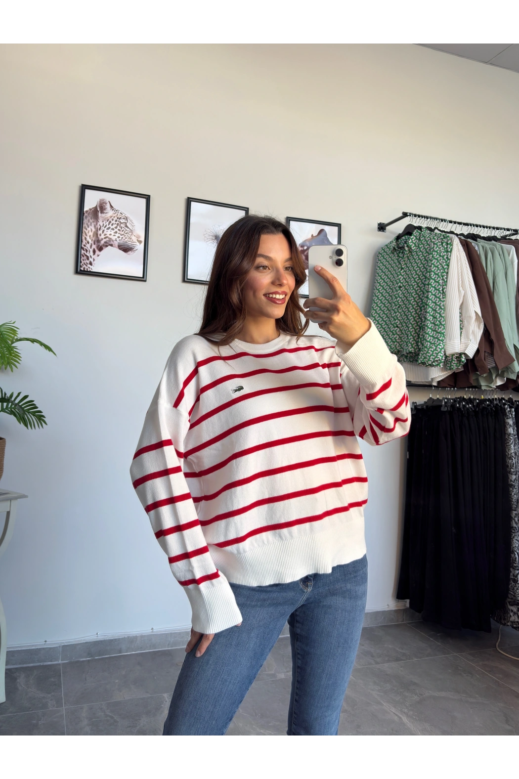 Dokulu Lacoste Triko Kazak