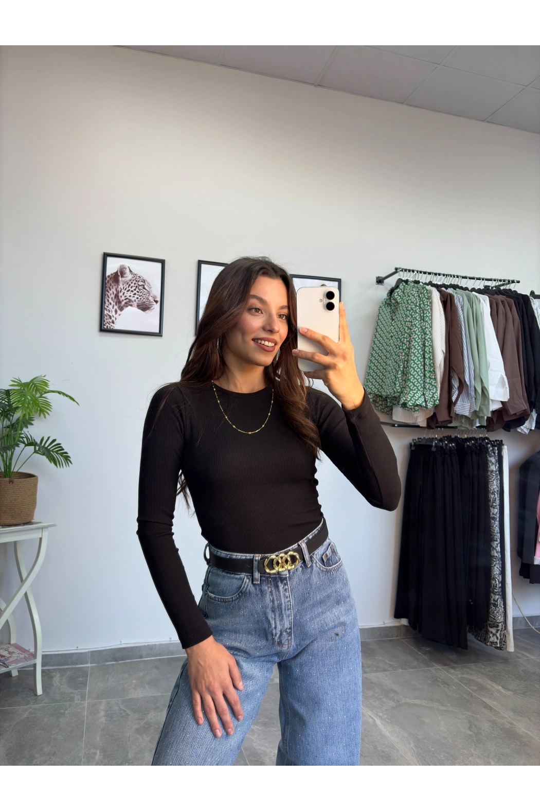 Siyah Fitilli Uzun Kol Body