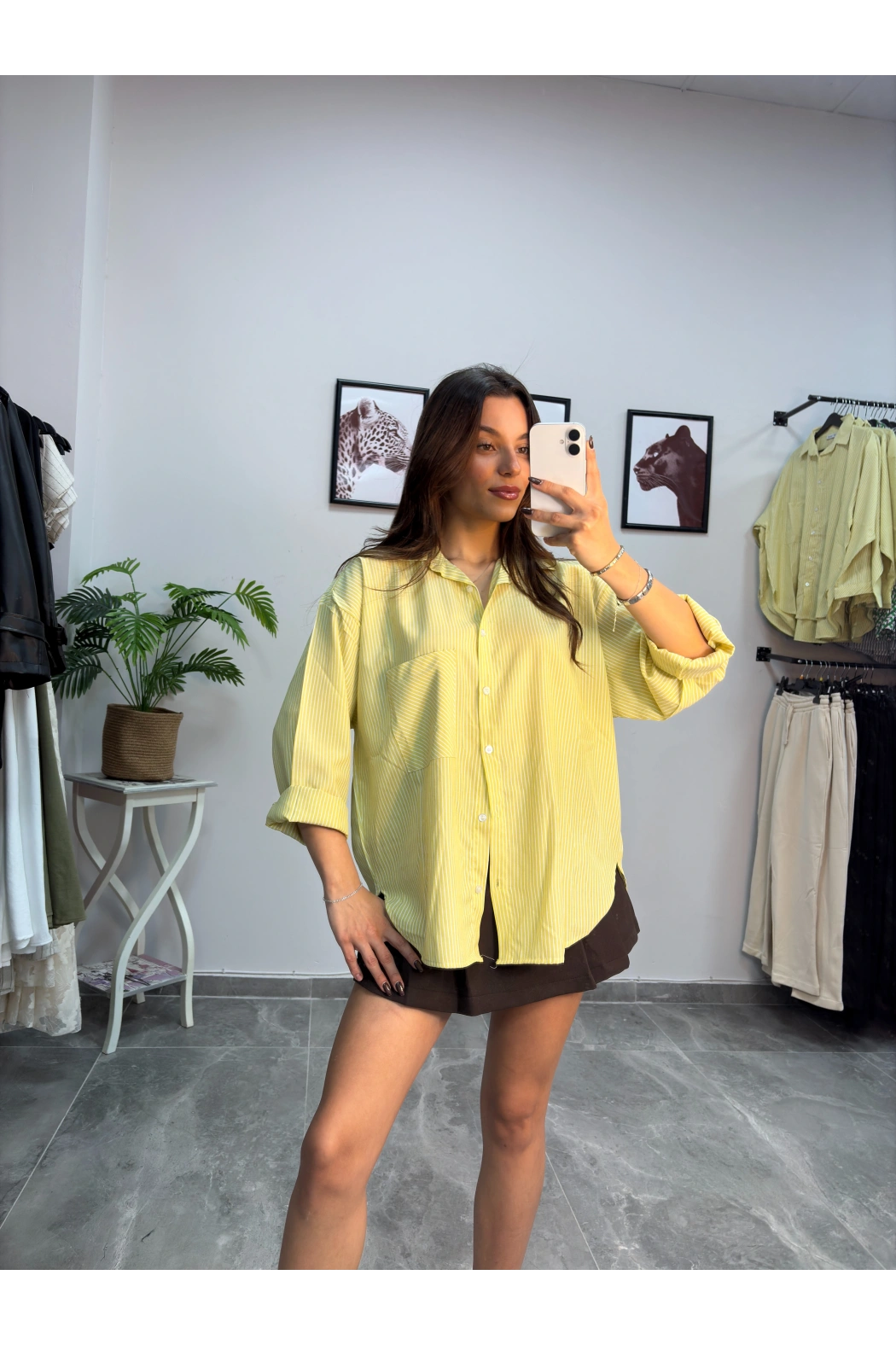 Sarı Çizgili Gömlek