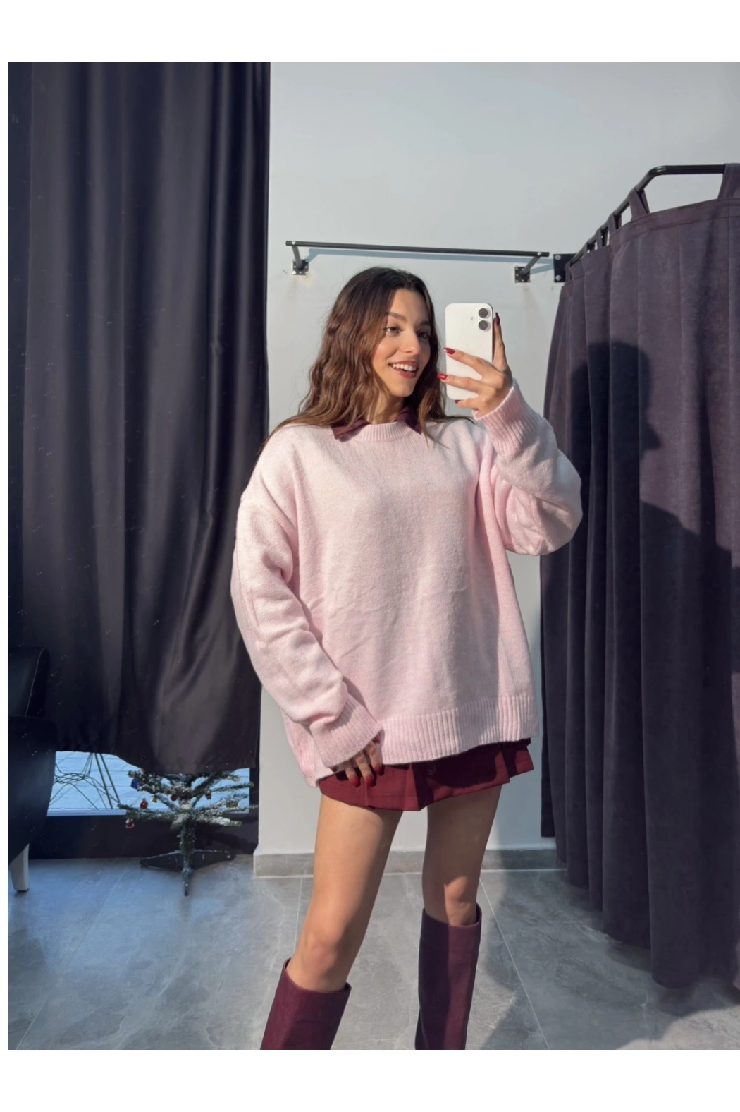 Pembe Yumuşak Dokulu Kazak