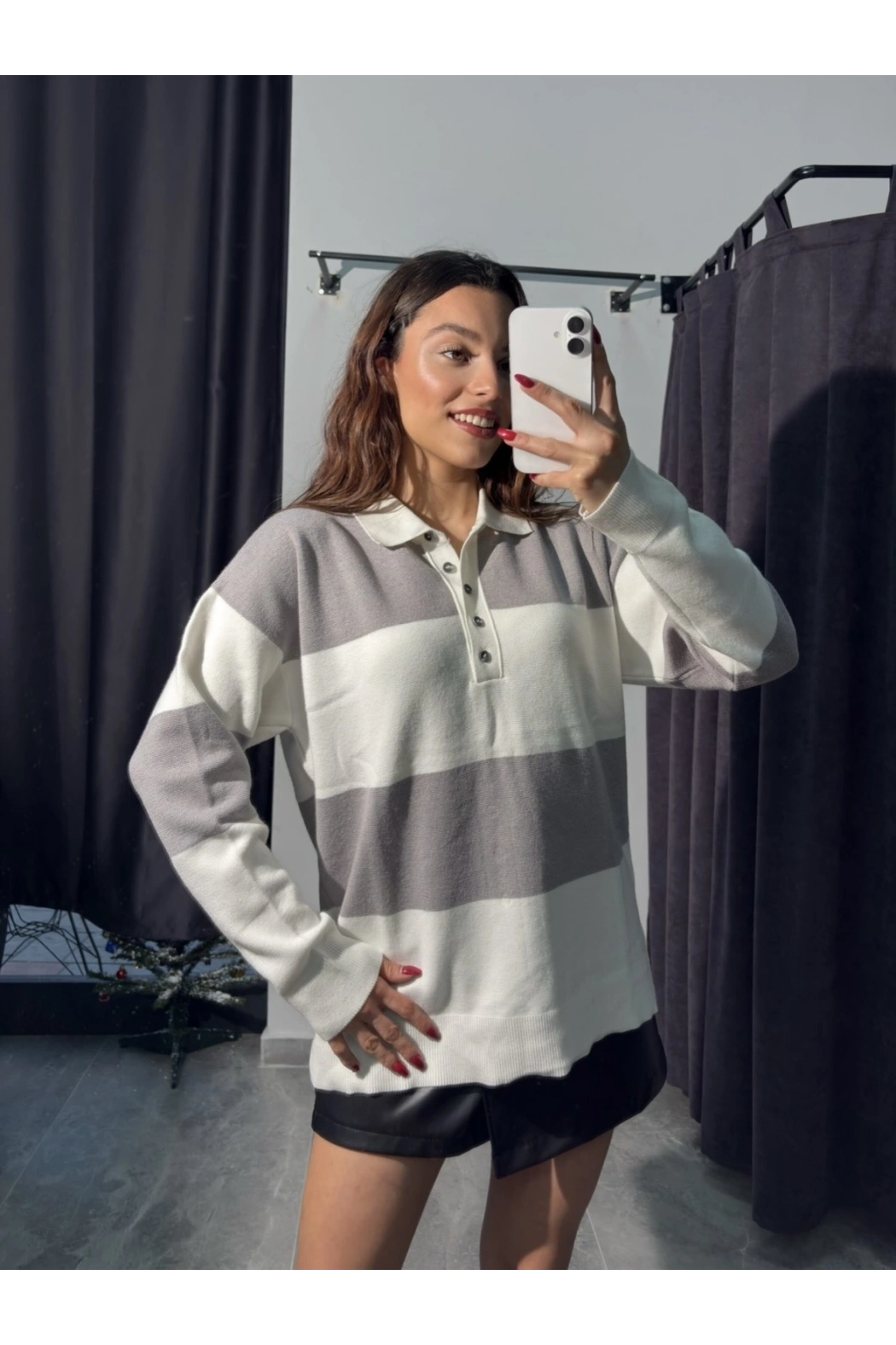 Polo Yaka Yumuşak Dokulu Triko