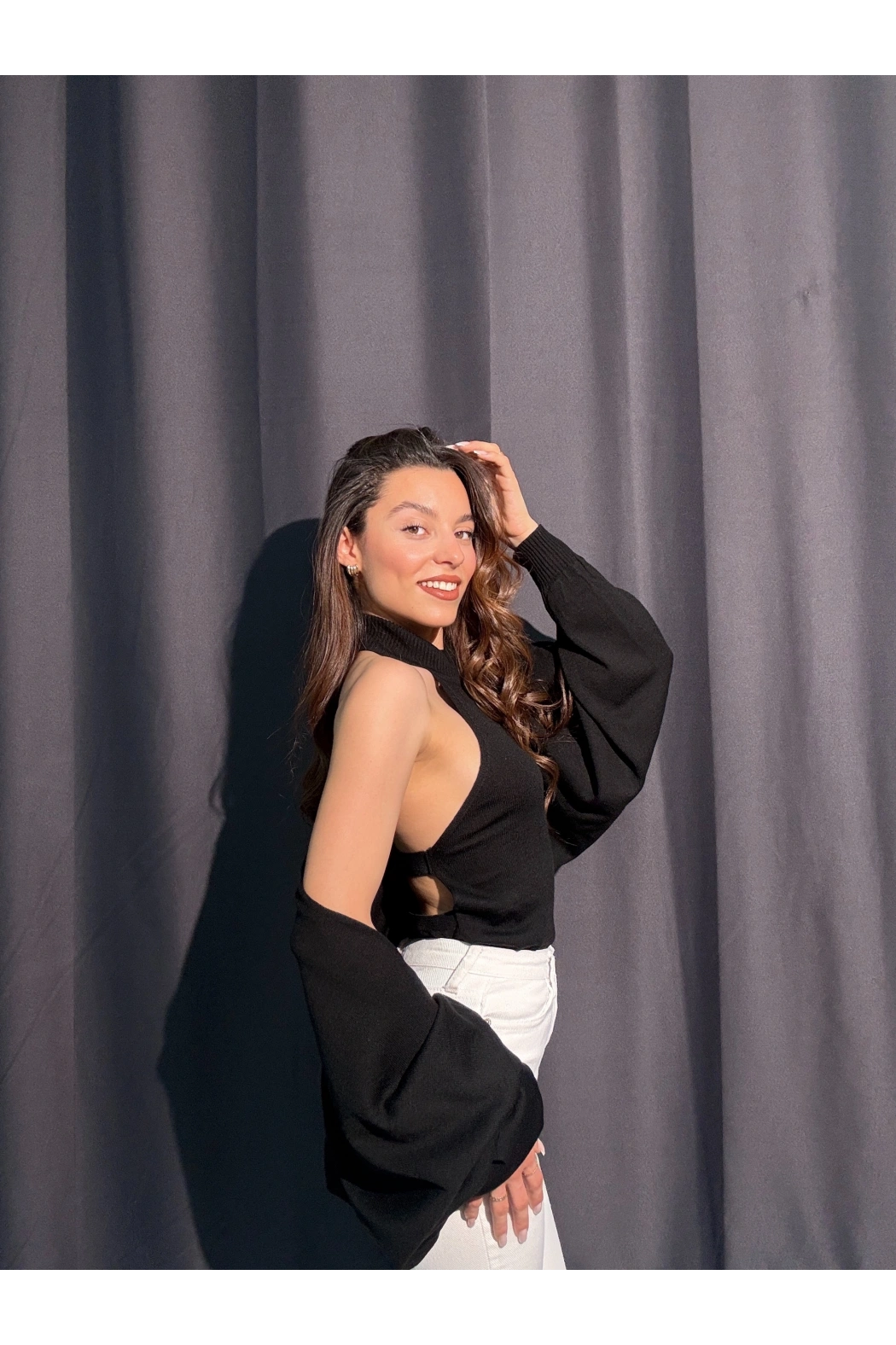 Bolerolu Siyah Triko Takım