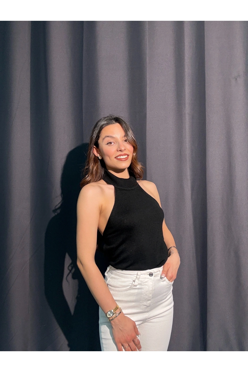 Bolerolu Siyah Triko Takım