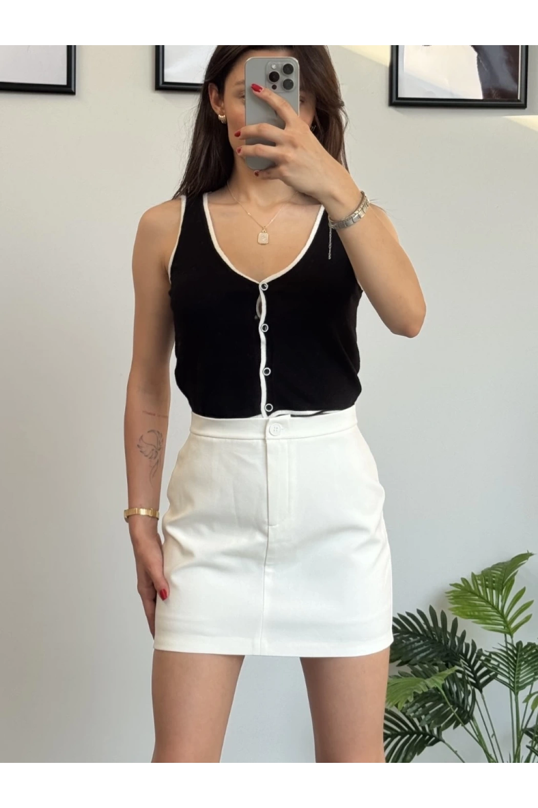 Askılı Triko Yelek