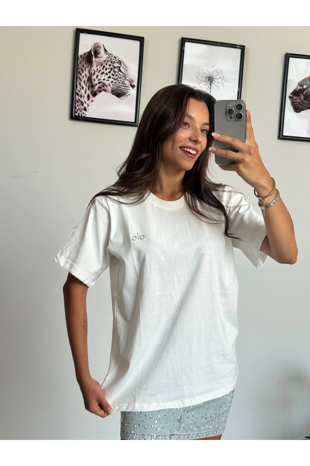 Beyaz Alo Tişört
