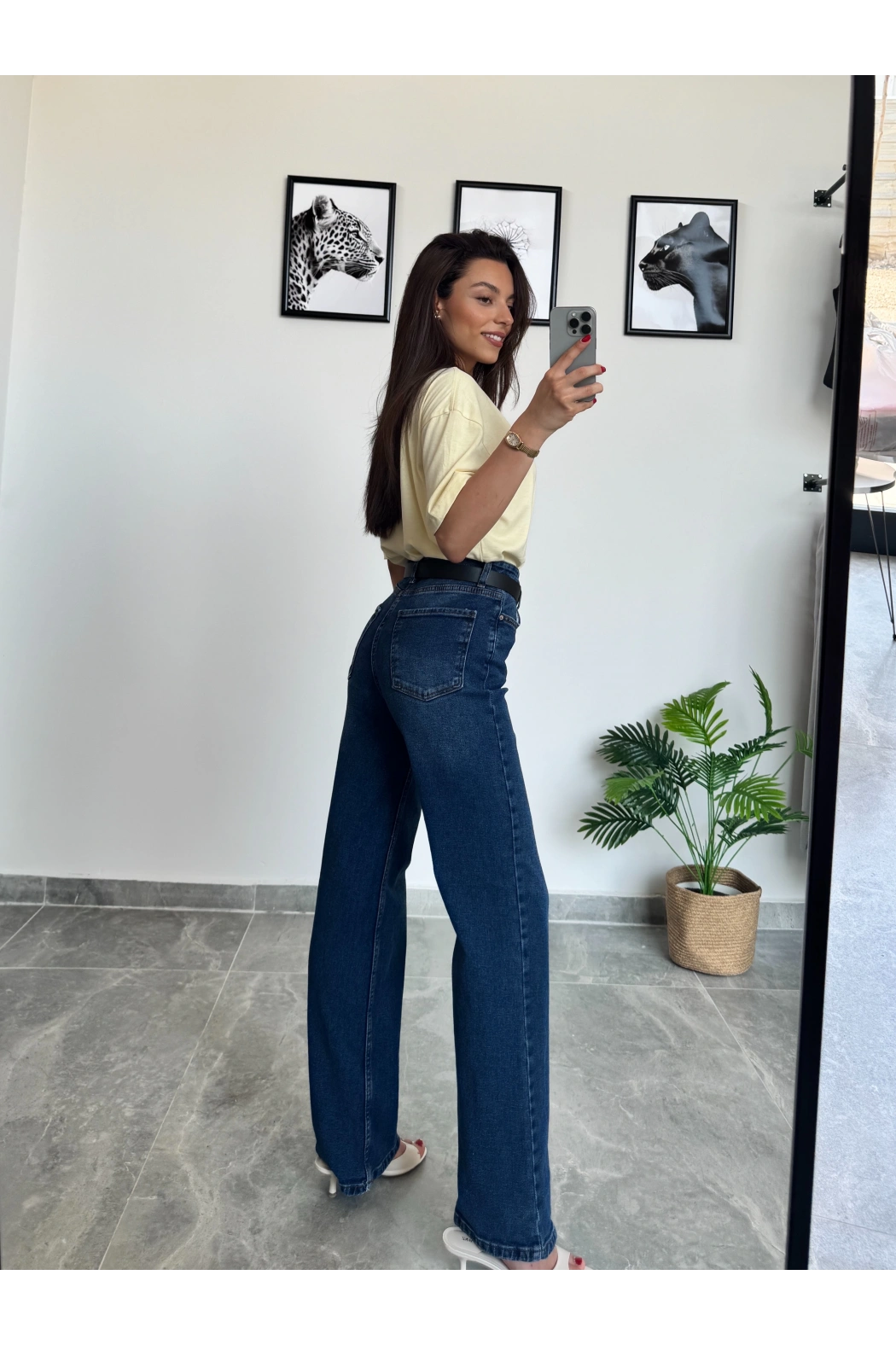 Geniş Paça Kot Pantolon