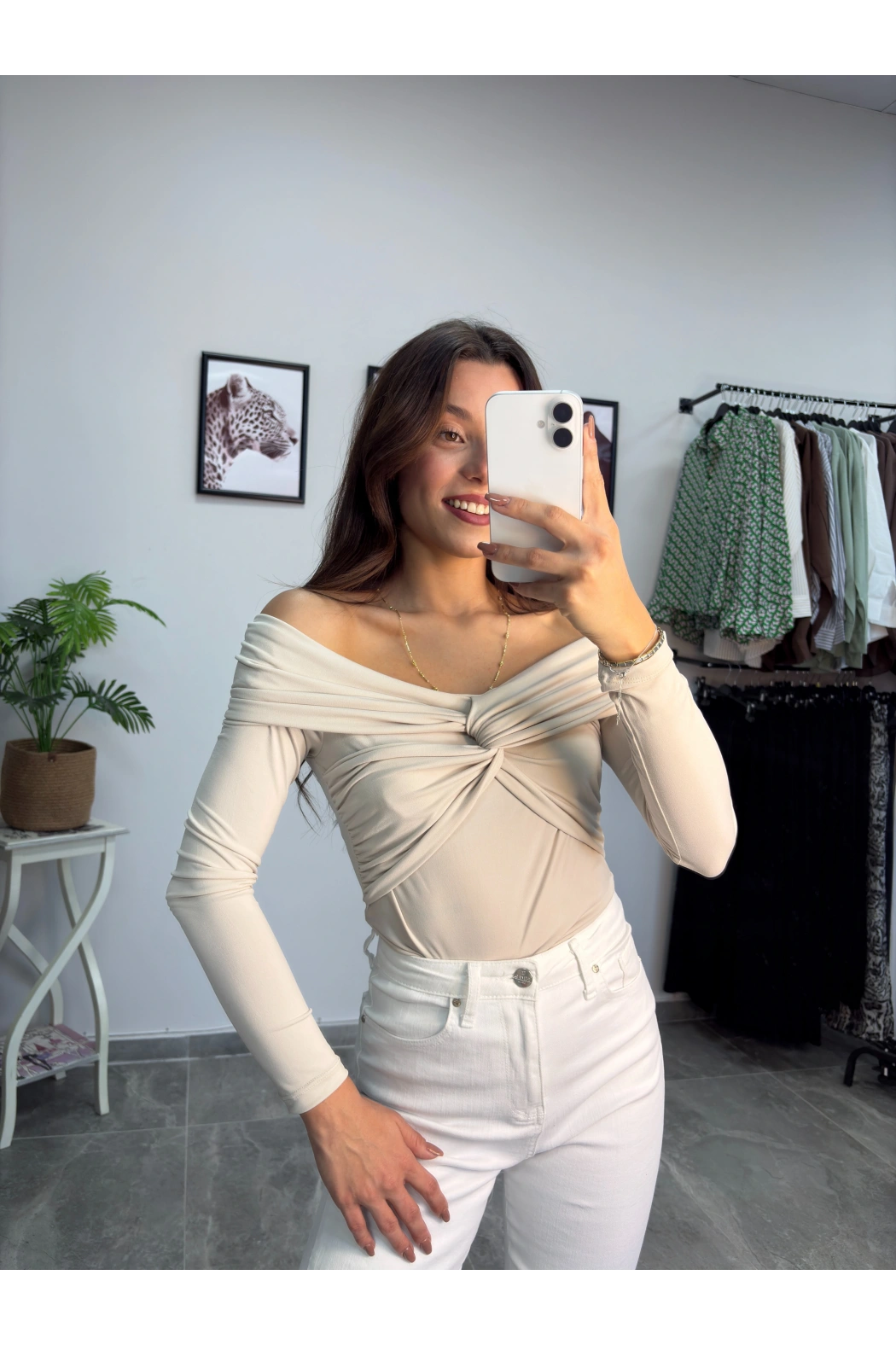 Omuz Dekolte Taş Body