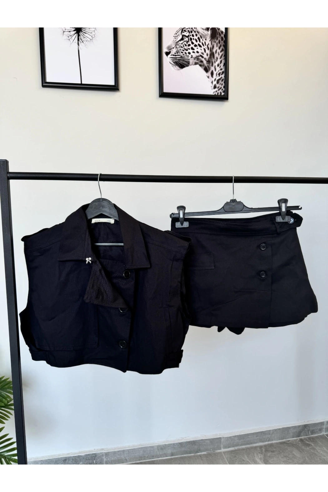 Siyah Yelek Etek Takım