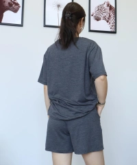 Oysho Kumaş Füme Şort Tişört Takım